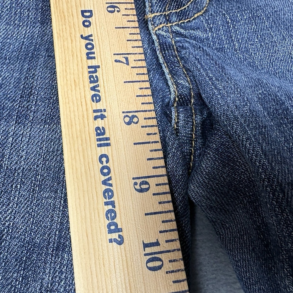 7 For All Mankind Size 31 "A" Pocket Flare Jeans Medium Wash Stretch 32" Inseam - Picture 10 of 11
